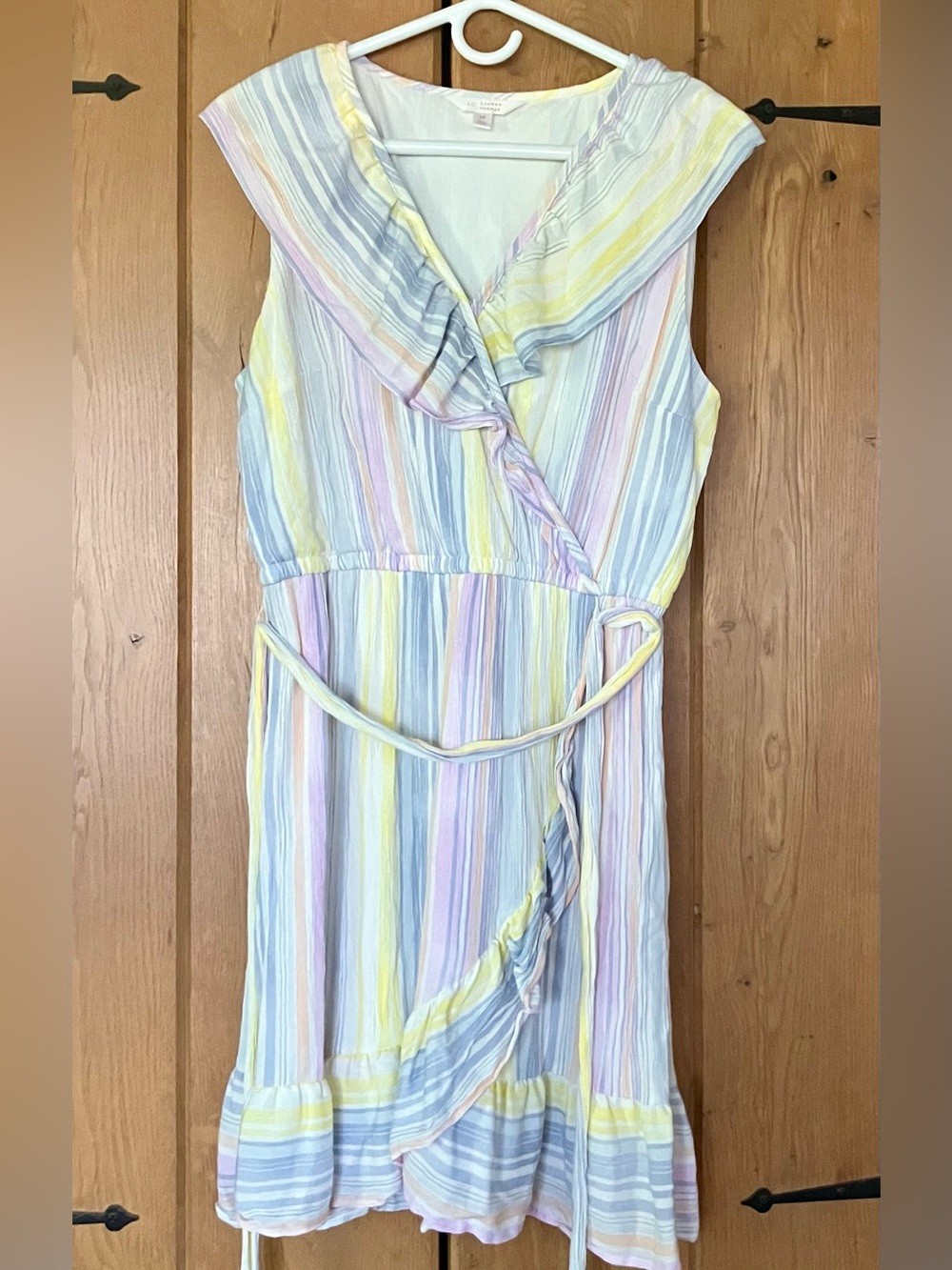 LC Lauren Conrad Pastel Multi-Stripe Sleeveless Dress